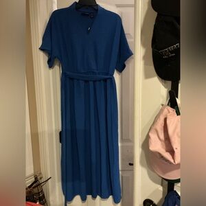 Attitudes by Renee Classic Blue Maxi Dress